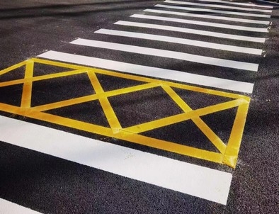 玉溪玉溪园区交通标线施工